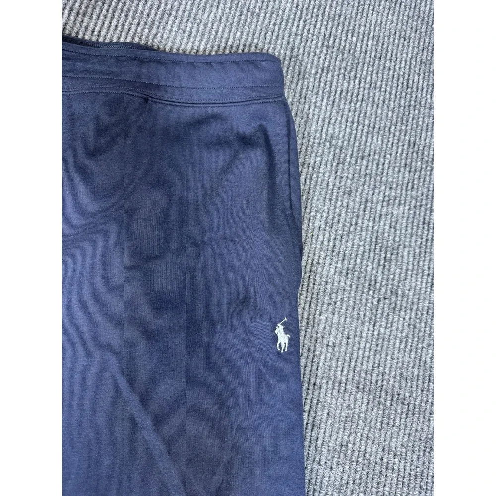 Polo Ralph Lauren Double Knit Sweat Shorts Size 2XB 2XL Big Navy Blue White Pony
